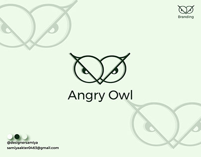 ANGRY OWL LOGO| OWL LOGO DESIGN