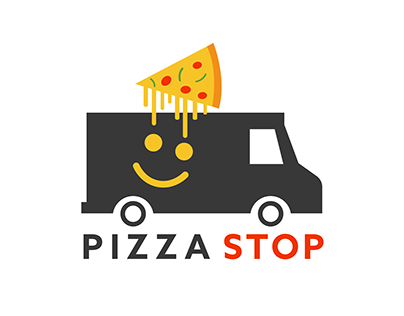 Food Truck Logo - Pizza Stop
