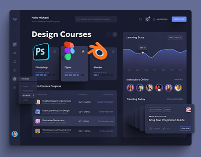 Design Courses Dashboard