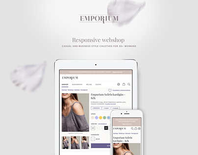 Emporium webshop UI design