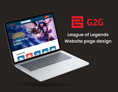 G2G (Game Website Page Design) - League of Legends