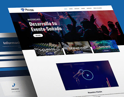 WordPress Web Design for Prisma Eventos Argentina