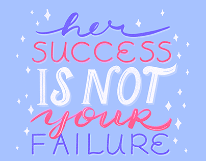 Hand Lettered Women's Empowerment Quote