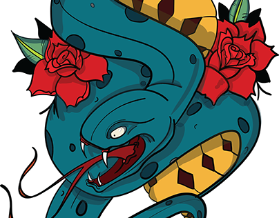 Illustration Exploration: Snake Flash