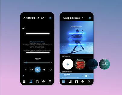 OneRepublic Music App Concept