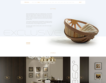 Website Design for OMA Living (Luxury Furnishing)