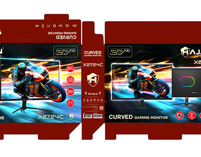 Gaming monitors package design(color)