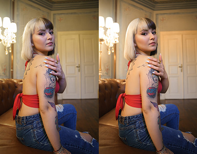 Retouching and color correction