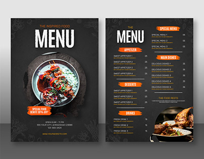 Restaurant menu Design