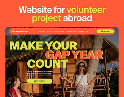 Volunteer project abroad | Traveling | Web & mobile