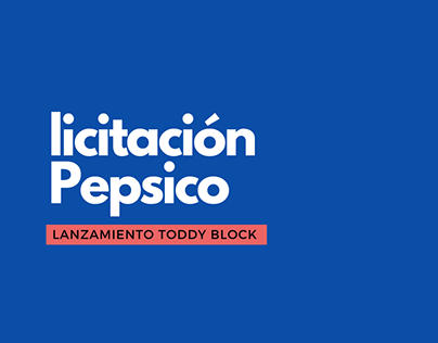 Lanzamiento Toddy Block | PepsiCo Chile