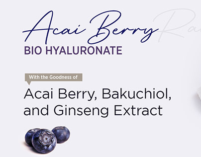 Astaberry Range with benefits of Hyaluronic acid