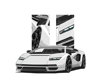 Vector Design (Lamborghini Countach)