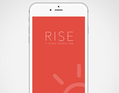 Rise: Weather App Concept