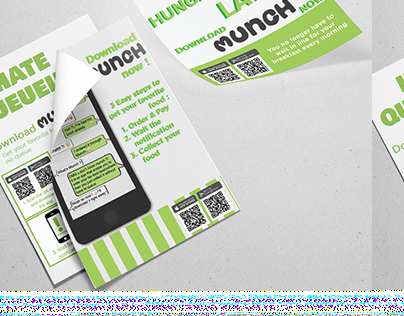 Brochure to promote Munch mobile app