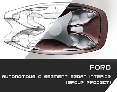 Ford Autonomous C Segment Sedan Interior(Group Project)