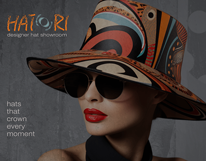"Hatori" Designer Hat Showroom - Branding