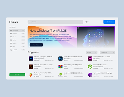 File.ge Redesign | App store Website