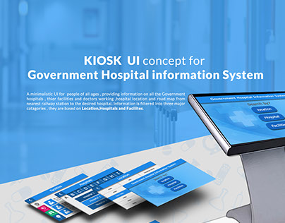 KIOSK UI for Indian Government Hospital