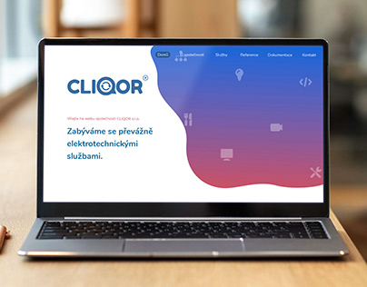 Cliqor - electro website re-design