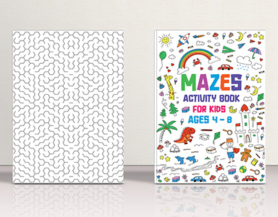 Mazes Activity Book For Kids Ages 4-8