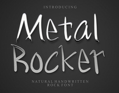 Metal Rocker - Handwritten Font