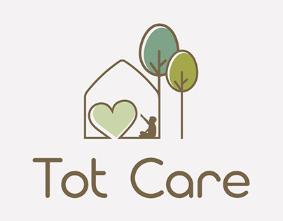 Tot Care: Playful Child Care Branding Logo