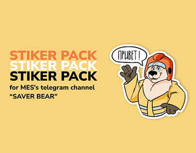 Stiker Pack "Saver Bear"