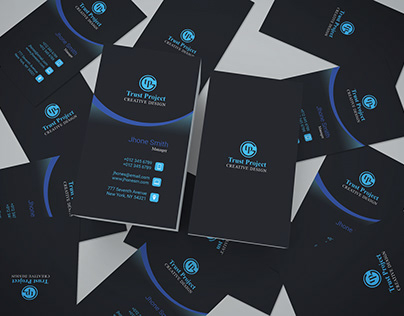 Vertical corporate business Card