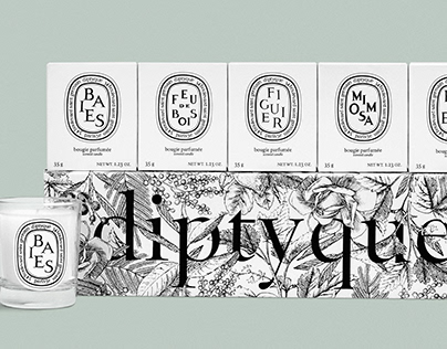Diptyque - Candle & Perfume packaging design