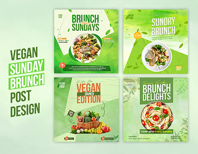 Vegan Sunday Branch Post Design