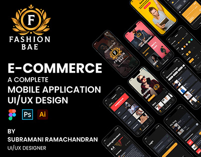 Fashion Bae E-commerce mobile application UI/UX design