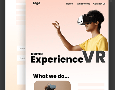 Web design for VR company