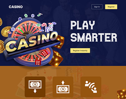 Casino landing page
