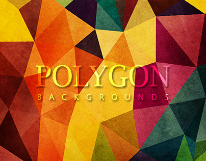20 Color Polygon Backgrounds - 02 Styles - $5