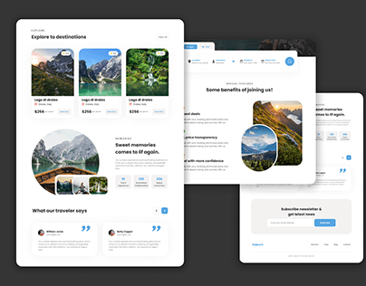 Sojourn - A tours and travel landing page
