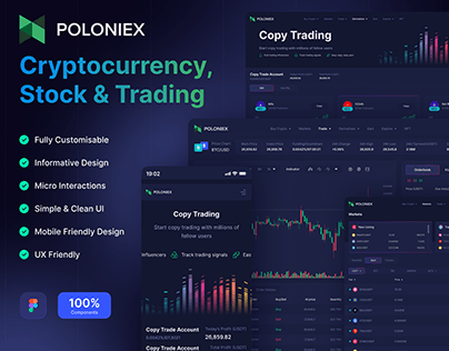 Ploniex Crypto Exchange l Dashboard Design