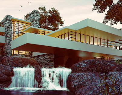 Fallingwater House by Frank Lloyd Wright