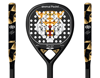 Animal Padel Tennis Racket Print Ready Design