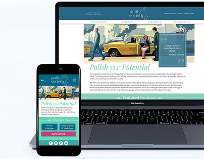 Polite Society Mobile First and Website