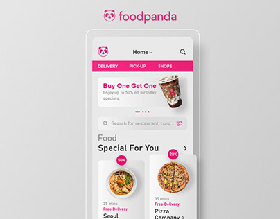 Foodpanda App Design Idea