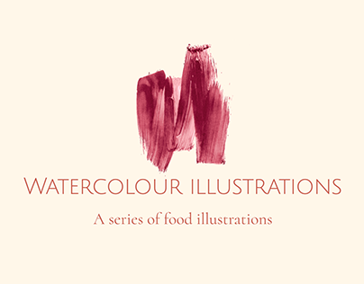 watercolour food illustrations