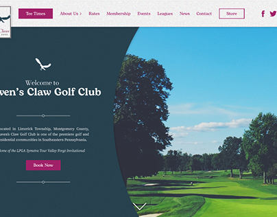 Raven's Claw Golf Club Website Redesign