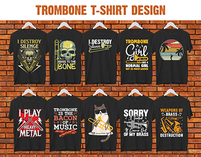 Trombone T-shirt Design