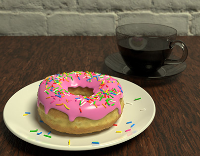 Donut with coffee