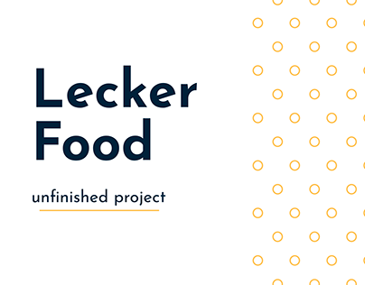Lecker Food. Mobile App