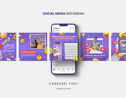 Social Media Instagram Carousel-PSD Template