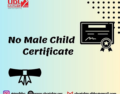 ways to Apply for No male child certificate