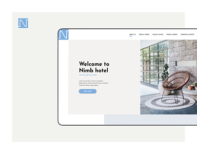 A website for a hotel