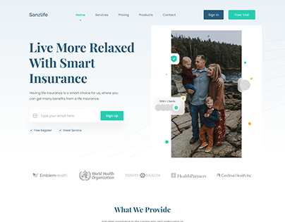 Insurance Company Landing Page